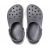 Кроксы серые с белым на толстой подошве Crocband™ Full Force Clog, фото 2