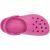 Кроксы на платформе розовые Crocs Crocband Platform Clog pink, фото 8