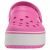 Кроксы на платформе розовые Crocs Crocband Platform Clog pink, фото 5