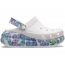 Crocs Classic Crush Butterfly білі з метеликами, вигляд збоку