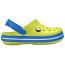 Crocs Crocband Kids Tennis Ball Green/Ocean – Детские кроксы зелёные (салатовые) оригинал, фото 1