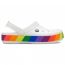 вид сбоку Crocs Rainbow Block Clog