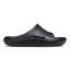 Оригинальные Crocs Mellow Recovery Slide Black — чёрные шлепанцы, вид сбоку