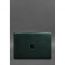 Кожаный чехол для MacBook 13 дюйм Зеленый Crazy Horse, фото 1