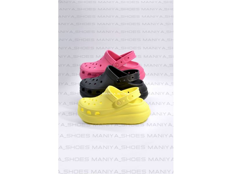 Women's Crocs CRUSH CLOG Кроксы черные, фото 1