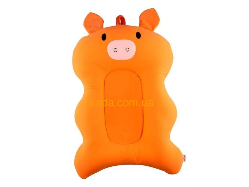 Матрасик оранжевый Поросенок" для купания малышей в детскую ванночу, фото 3