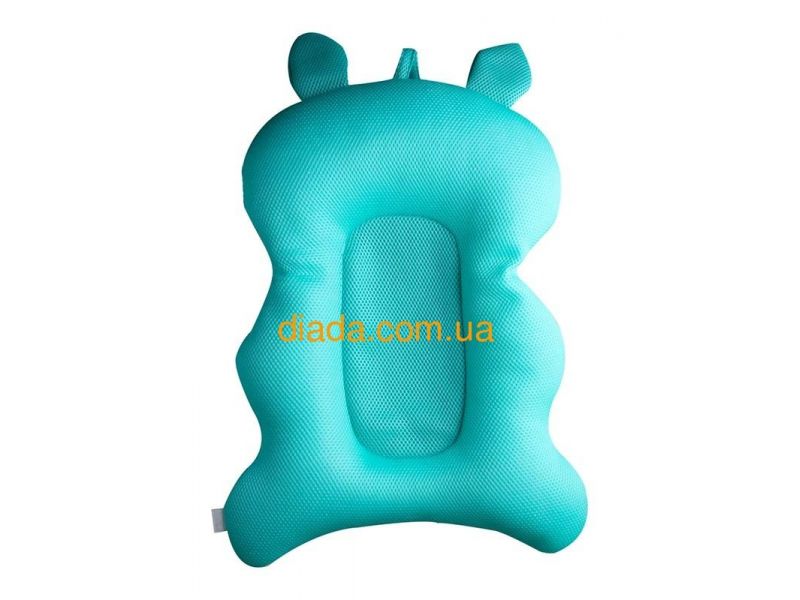 Матрасик бирюзовый "Поросенок" для купания детей в детскую ванночу, фото 2