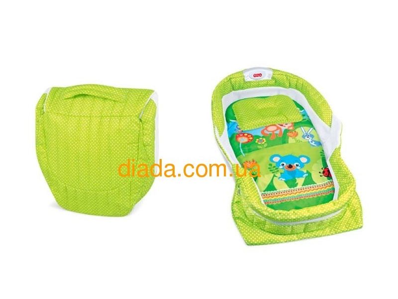 Люлька детская в кровать, с музыкой и подсветкой салатовая, фото 3