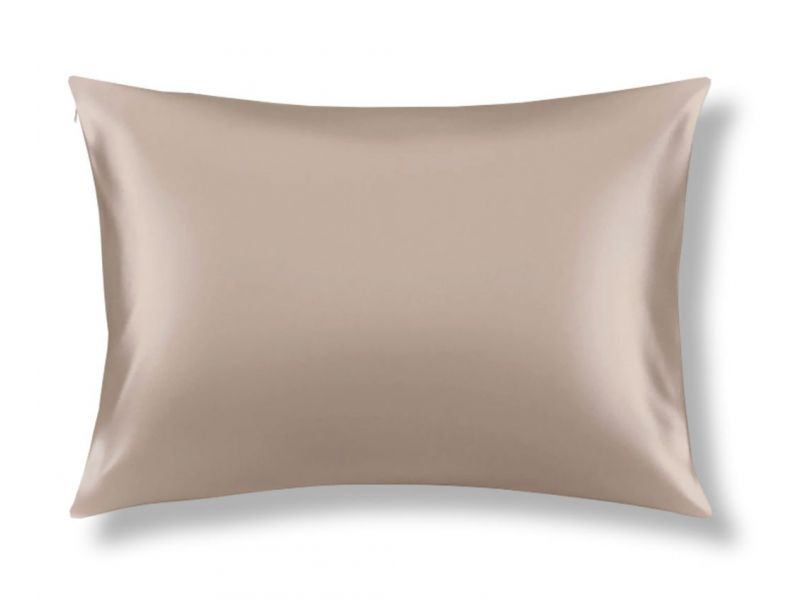 Наволочка из 100% натурального шелка. Бежевый цвет, фото 1