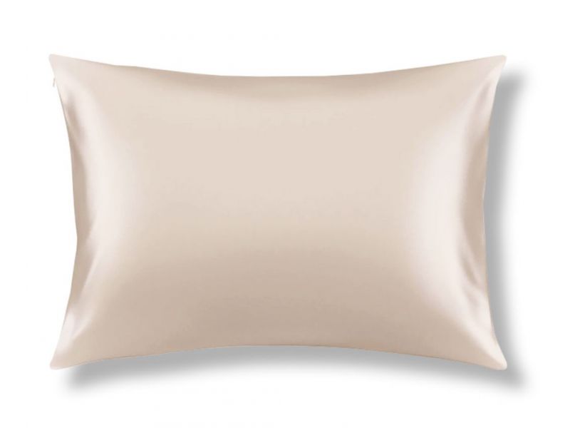 Наволочка шовкова Silk Kiss з натурального шовку. Колір шампань, фото 1
