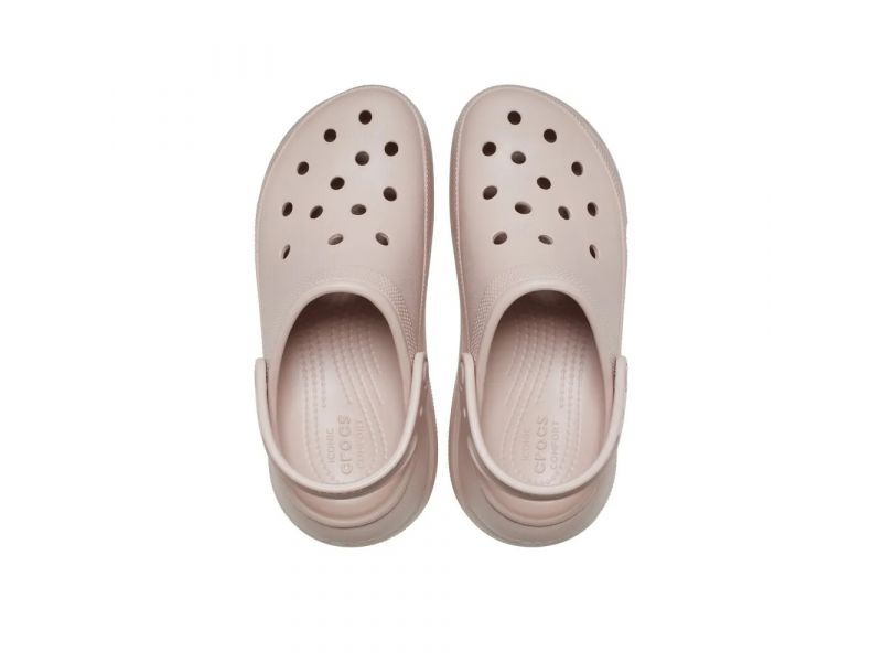 Пара сабо Crocs Classic Crush Shimmer Pink, комфортная посадка