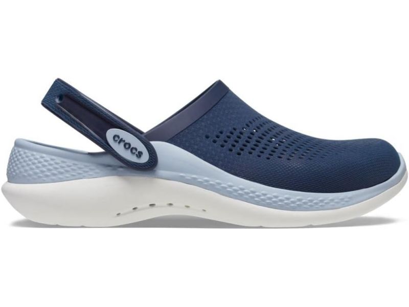 Вид збоку сабо Crocs LiteRide 360 Navy/Blue Grey,