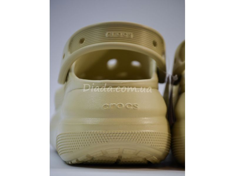 Women's Crocs CRUSH CLOG Кроксы бежевые, фото 4