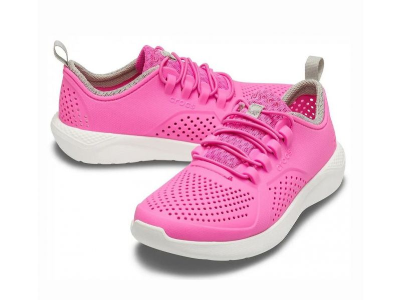 Crocs Kids’ LiteRide Pacer кроссовки детские розовые, оригинал, фото 2