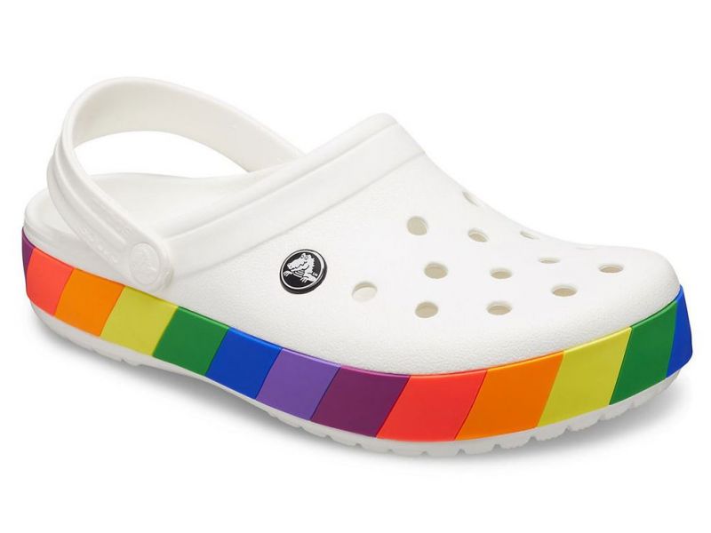 ᐈ Крокс Crocs Crocband rainbow сабо радуга Оригинал женские кроксы ...