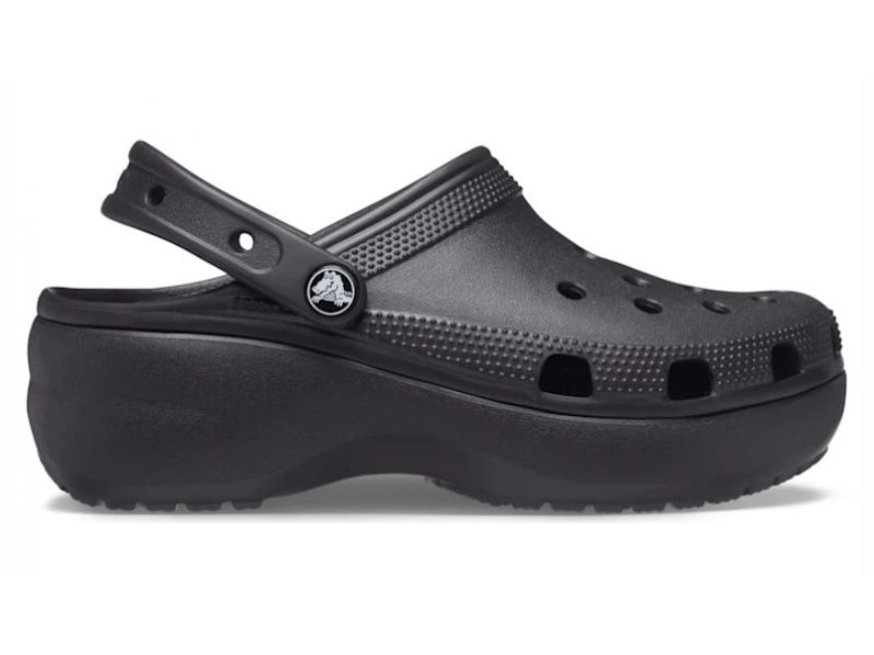 1380 Crocs WOMEN'S CLASSIC PLATFORM CLOG черные, фото 1