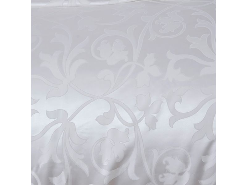Шелковый комплект постельного белья Королевский белый. Silk Kiss, фото 4
