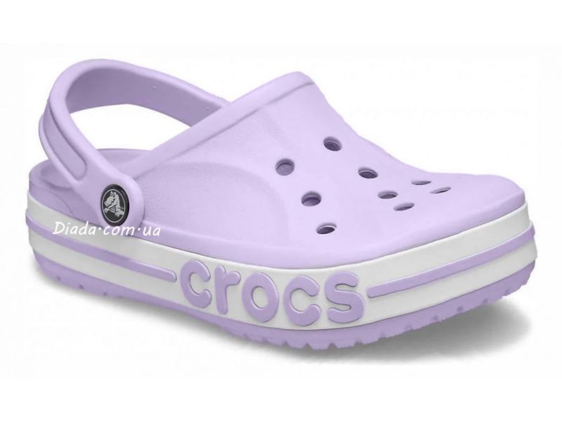 Дитячі крокси Crocs Bayaband світло-фіолетові – вигляд спереду