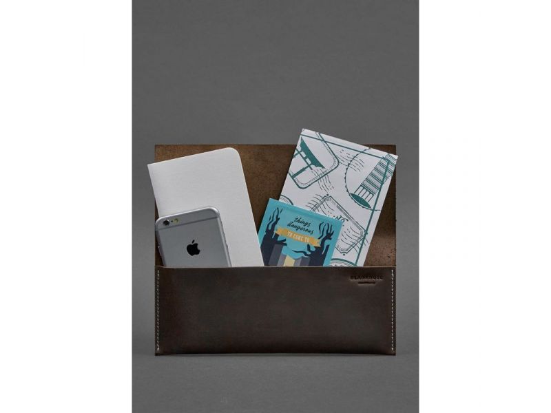 Кожаный женский тревел-кейс Voyager 1.0 темно-коричневый с бирюзовым, фото 2