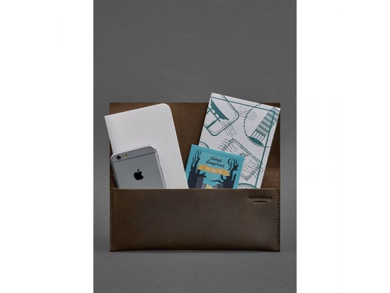 Кожаный тревел-кейс Voyager 1.0 темно-коричневый Crazy Horse, фото 2