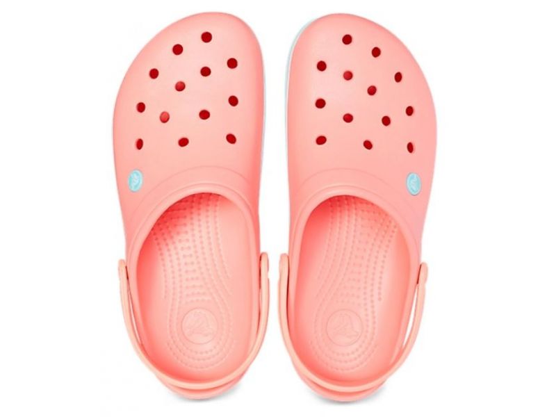 Вигляд зверху на крокси Crocs Crocband Melon/Ice Diada — Вид сверху на кроксы Crocs Crocband Melon/Ice Diada