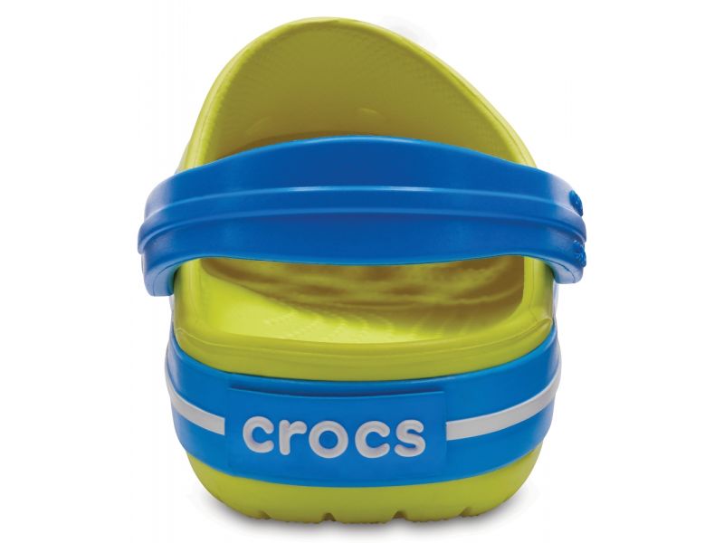 Crocs Crocband Kids Tennis Ball Green/Ocean – Детские кроксы зелёные (салатовые) оригинал, фото 3