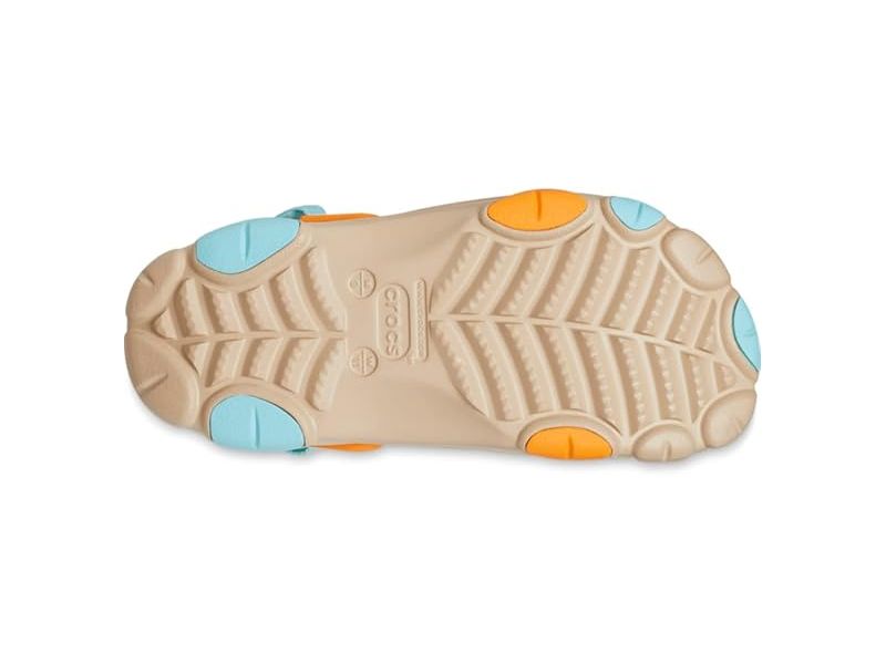 Подошва Crocs All-Terrain Black/Chai/Multi — оригинальные сабо с комфортом и сцеплением для активной ходьбы