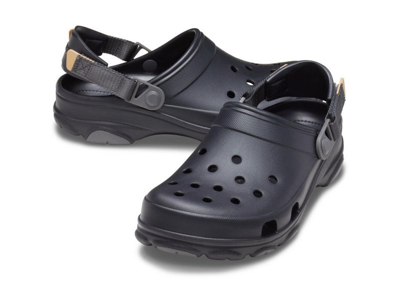 Пара Crocs Classic All-Terrain Black — мужские и женские кроксы для города и природы, оригинал