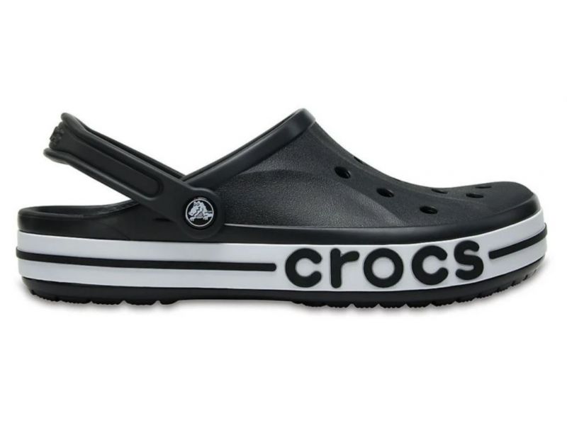 Оригинальные сабо Crocs Bayaband Black чёрные — вид сбоку