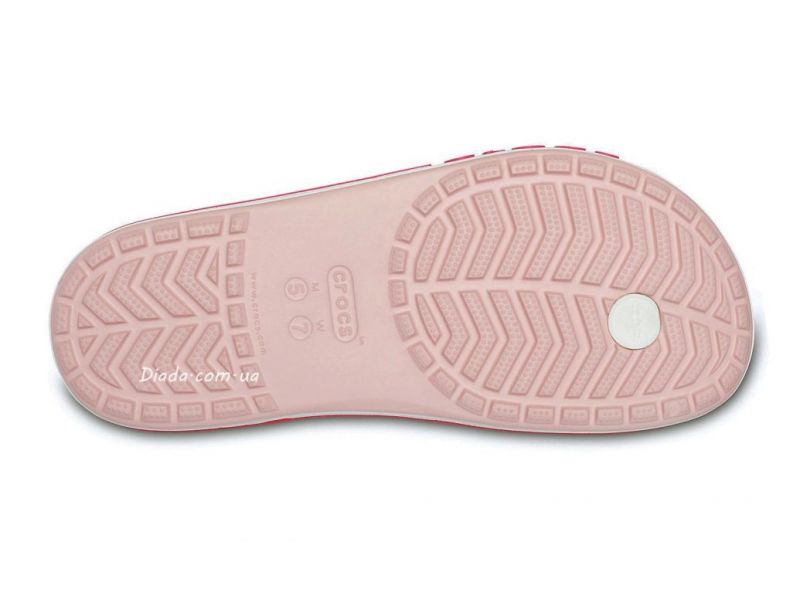 Подошва Crocs Bayaband Flip Petal Pink — устойчивая, мягкая, оригинал Croslite
