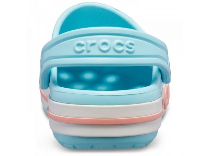 Сабо Crocs Bayaband Ice Blue — вид сзади, женские кроксы, оригинал