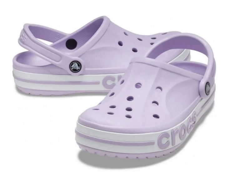 Пара Crocs Bayaband Lavender — лавандовые кроксы унисекс, оригинал