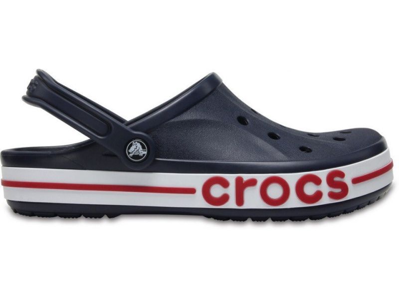 Оригинальные сабо Crocs Bayaband Navy тёмно-синие — вид сбоку