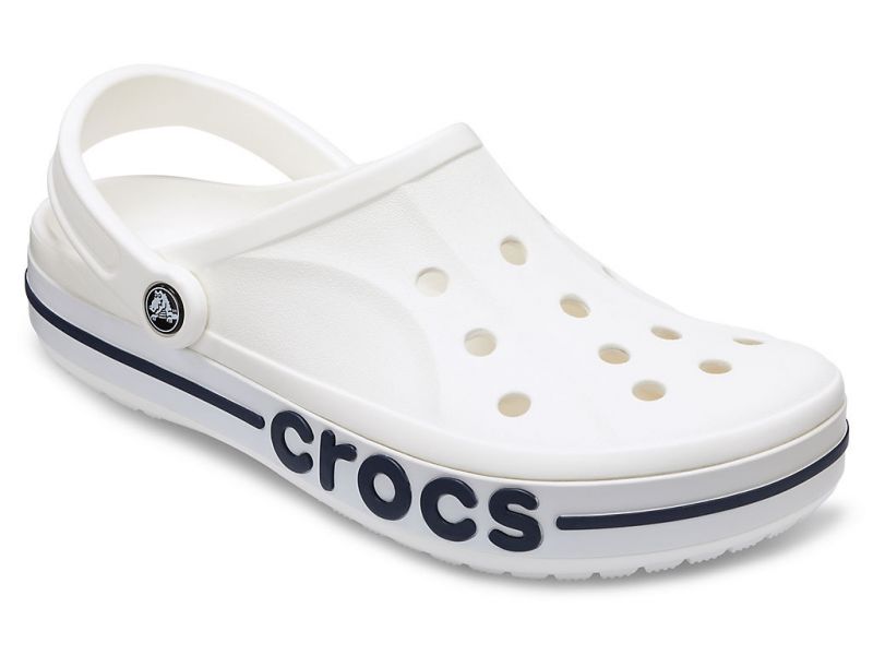Сабо Crocs Bayaband белые — вид спереди, оригинал