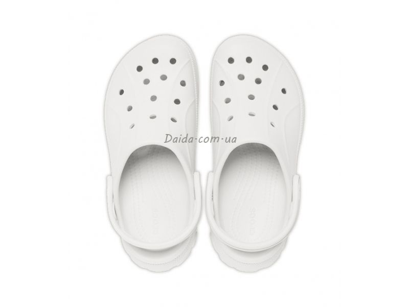 Crocs Bella Clog White — вид сверху, лёгкие сабо Crocs на платформе, оригинал