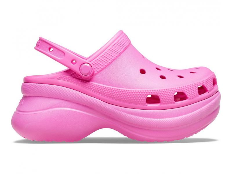 Женские кроксы Crocs Classic Bae Electric Pink — вид сбоку