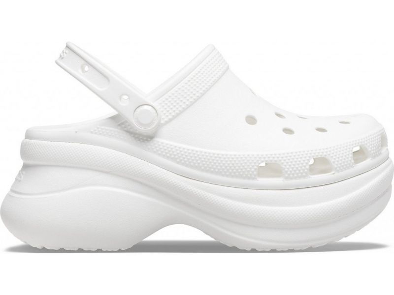 Женские кроксы Crocs Classic Bae Clog белые — вид сбоку