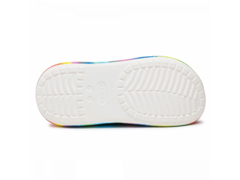 Crocs Classic Crush Clog Spray Dye арт. 207521 — Кроксы Классик Краш Сабо черные с эффектом тай-дай, фото 3