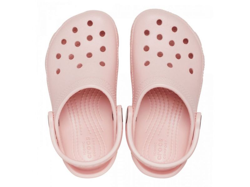 Crocs Classic Kids Clog Barely Pink — вигляд зверху