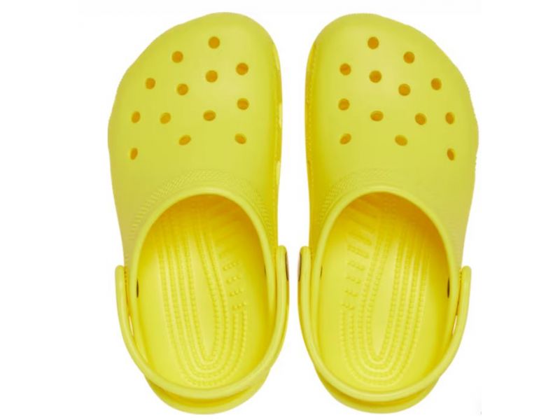 Crocs Classic Kids Clog Lemon — вигляд зверху