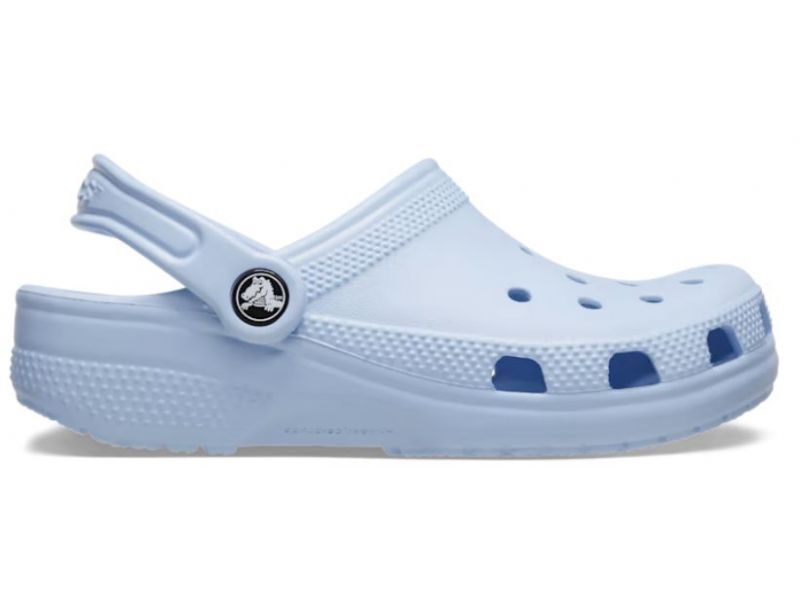 Crocs Classic Kids Clog Mineral — боковий вигляд дитячих сабо мінерального кольору