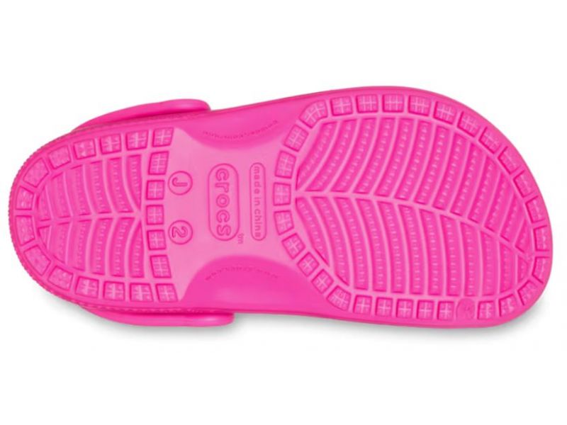 Crocs Classic Kids Clog Pink — підошва дитячих сабо