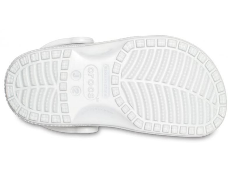 Crocs Classic Kids Clog White — підошва дитячих сабо