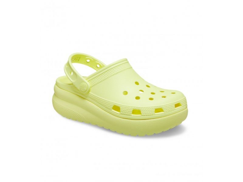 Crocs Classic Kids Cutie Sulphur — передня частина жовтих сабо