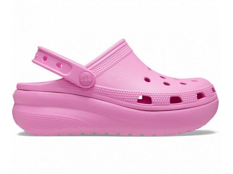 Crocs Classic Kids Cutie Taffy Pink — боковий вигляд рожевих дитячих сабо