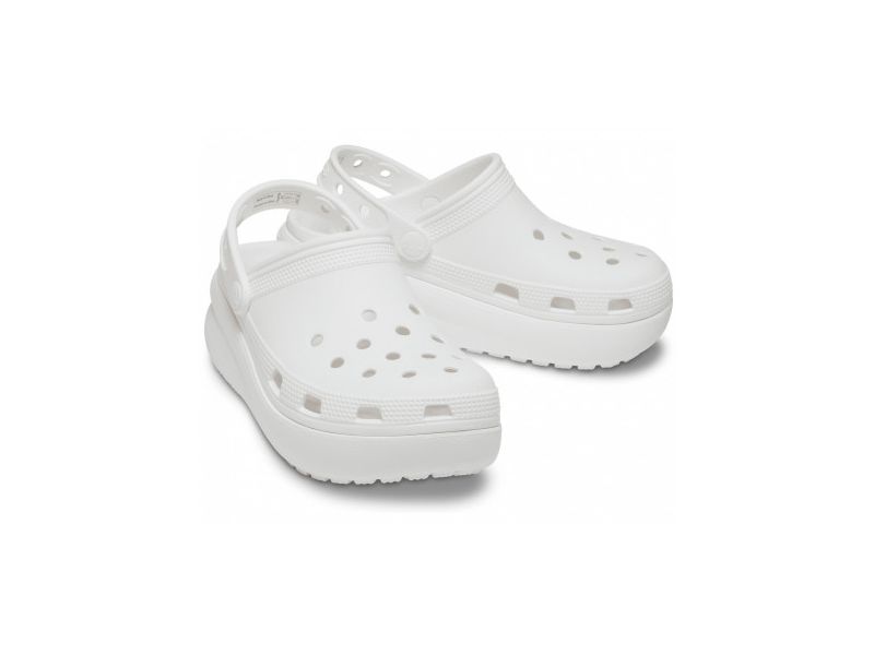 Crocs Classic Kids Cutie White — пара білих сабо для дівчат