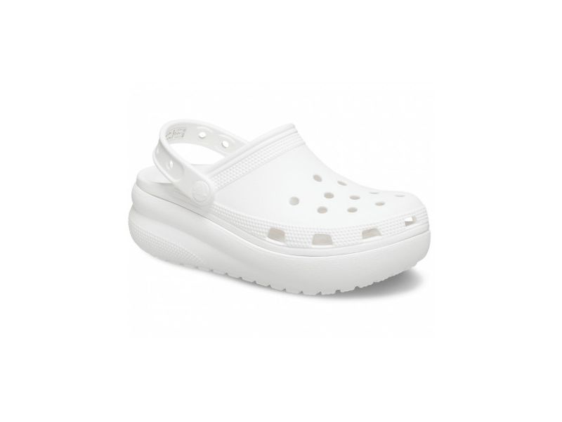 Crocs Classic Kids Cutie White — передня частина білих сабо