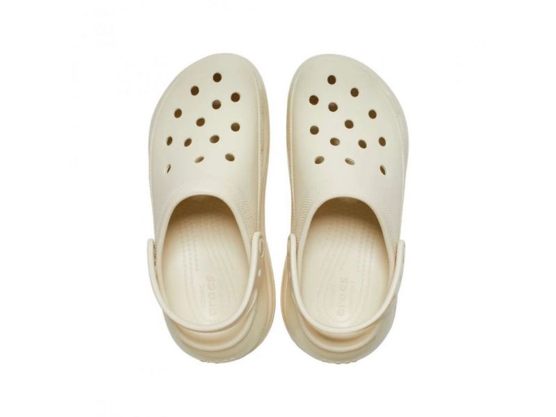 Верх кроксов на платформе в цвете Bone