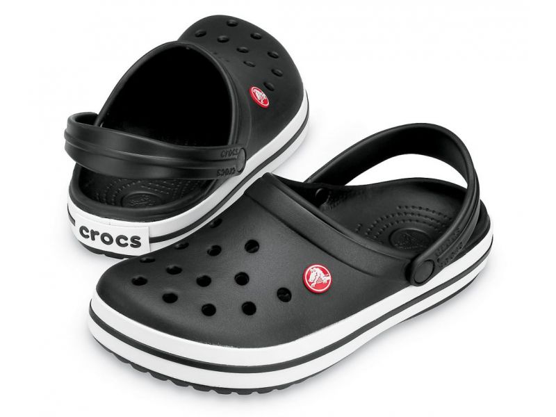 Пара черных сабо Crocs Crocband