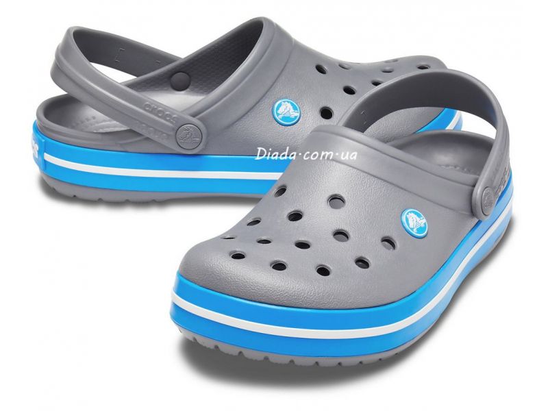 Пара Crocs Crocband Charcoal Ocean